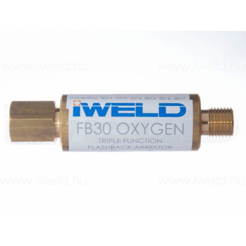 Iweld hegesztéstechnika FB30 visszaégésgátló patron reduktorra G3/8"oxigén 51034FB3RO