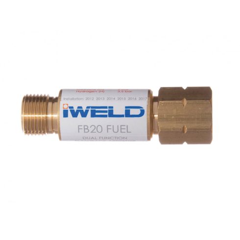Iweld hegesztéstechnika FB20 visszaégésgátló patron markolatra G3/8" LH /égőgáz/ 51118FB2SF