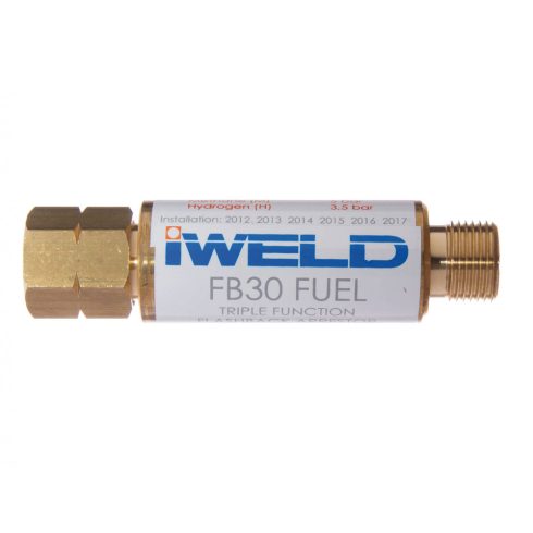 Iweld hegesztéstechnika FB30 visszaégésgátló patron reduktorra G3/8" LH égőgáz
