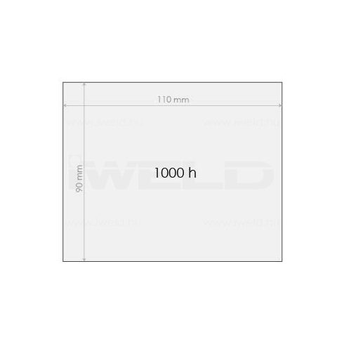 Iweld hegesztéstechnika Védőplexi 1000 órás 90x110mm 548980003920