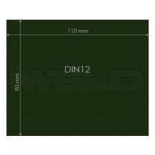 Iweld hegesztéstechnika Védőüveg DIN12 90x110mm 548980050013