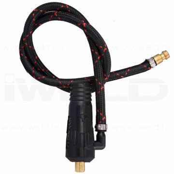 Iweld hegesztéstechnika AWI pisztoly csatlakozó dugó 10-25mm2 gáztömlővel 0,6m 711P001020