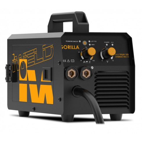 IWELD GORILLA MULTIFLUX 153 SYNERGIC NOGAS porbeles kombi hegesztő inverter + AJÁNDÉK HUZAL
