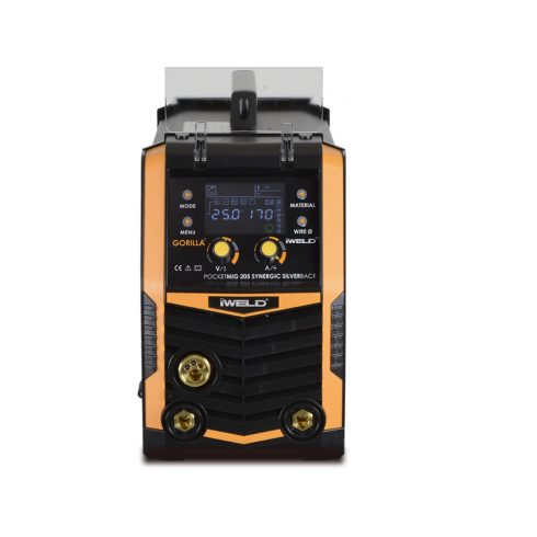 IWELD GORILLA POCKETMIG 205 SYNERGIC SILVER BACK hegesztő inverter