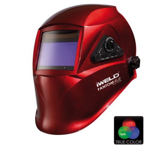 IWELD FANTOM 4.6 Automata hegesztő fejpajzs burgundi-metál hegesztopajzs 8FNTM4REDMET