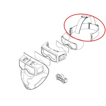 IWELD SCUBADOO LCD automata hegesztő maszk rögzítő pánt