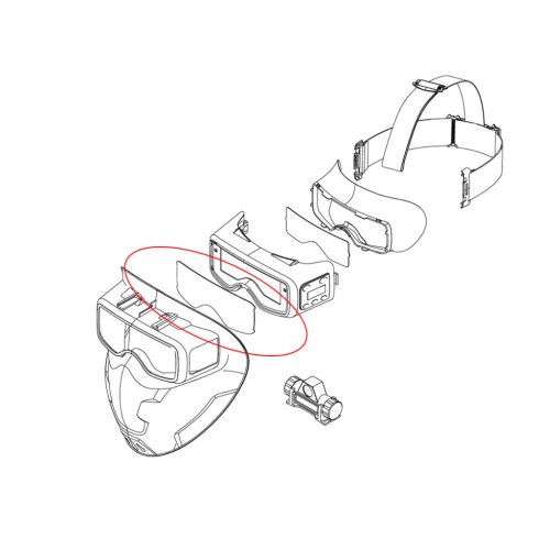 IWELD SCUBADOO LCD automata hegesztő maszk külső védőplexi (2 db/cs)