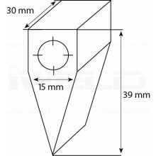 Iweld hegesztéstechnika POLICLEAN tisztítófej (M10-30° kalapács forma) (1026SD) 930CARBHAMM