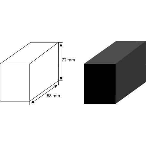 Iweld hegesztéstechnika POLICLEAN nyers szén blokk 88x72x52 (1026 BB) 9CLNCARBBLCK