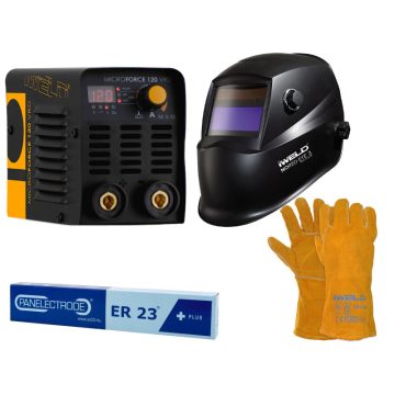 IWELD GORILLA MICROFORCE 120 VRD hegesztő inverter csomag hegesztőgép csomagok mma hegesztés